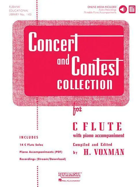 Cover: 9781423477174 | Concert and Contest Collection for C Flute Book/Online Media | Voxman