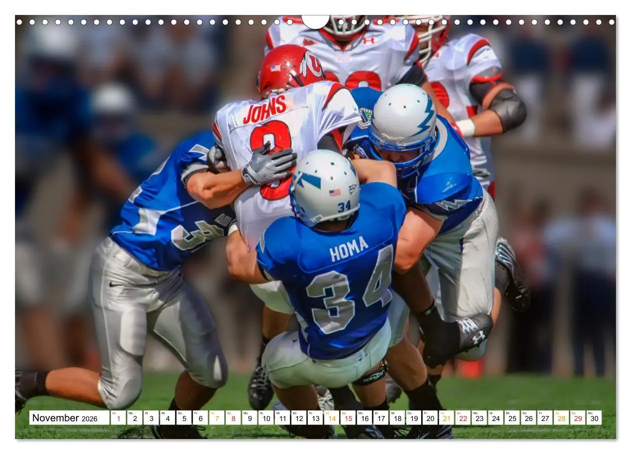 Bild: 9783457557174 | American Football - mein Sport (Wandkalender 2026 DIN A3 quer),...
