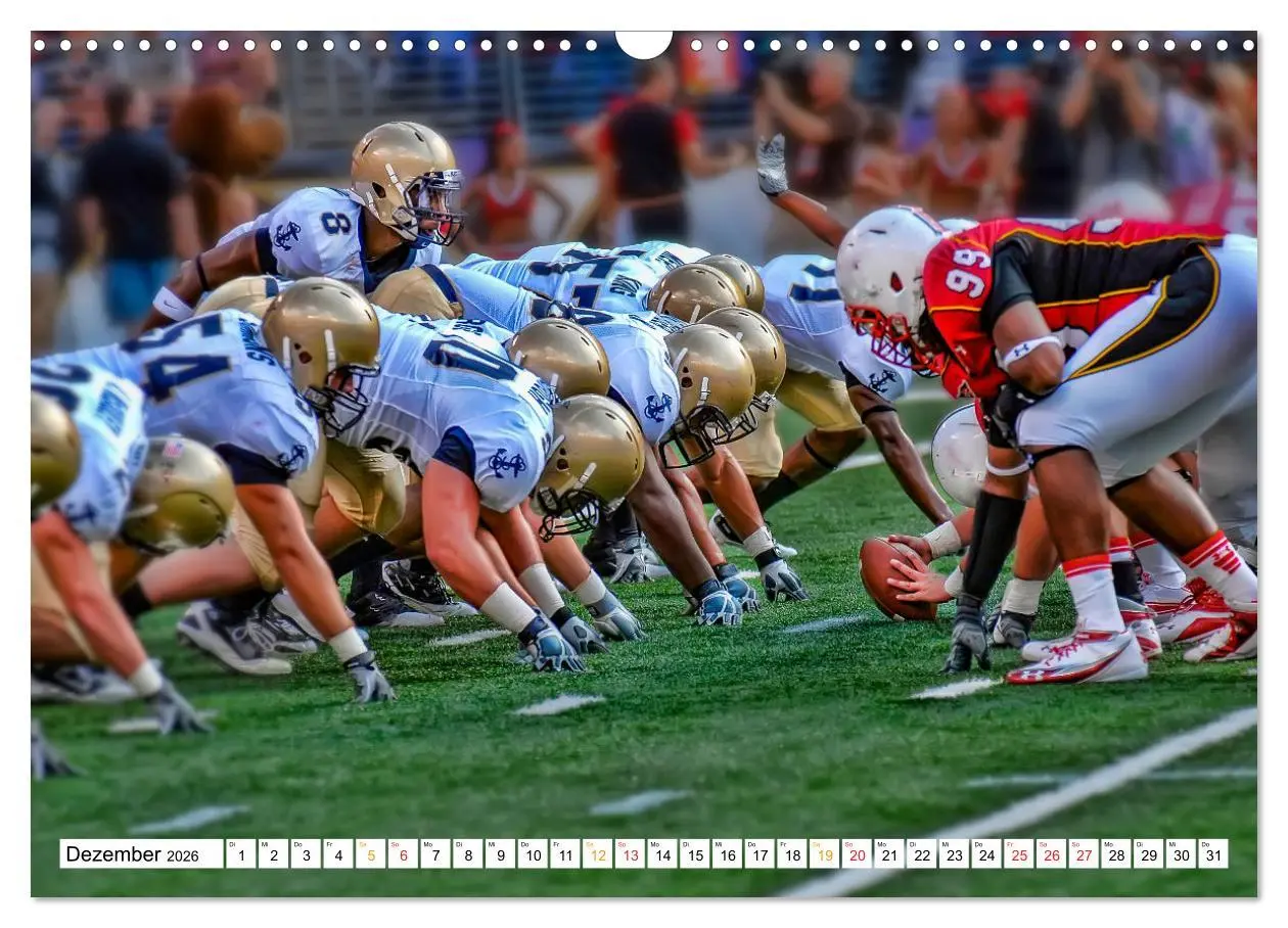 Bild: 9783457557174 | American Football - mein Sport (Wandkalender 2026 DIN A3 quer),...