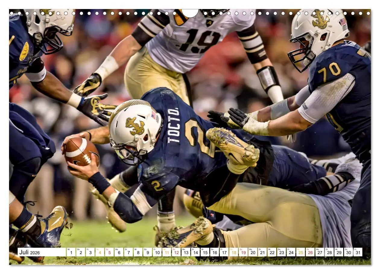 Bild: 9783457557174 | American Football - mein Sport (Wandkalender 2026 DIN A3 quer),...