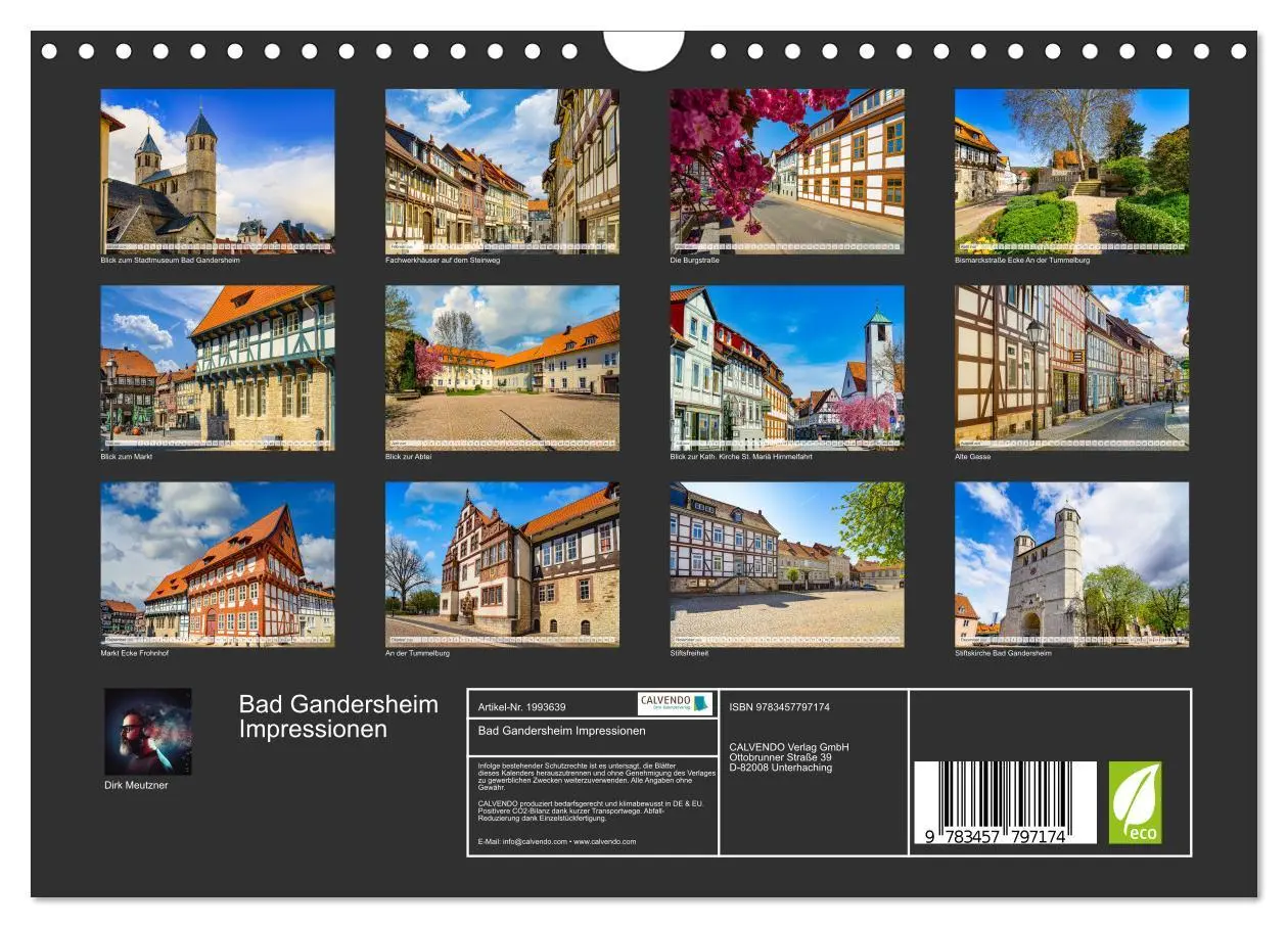 Bild: 9783457797174 | Bad Gandersheim Impressionen (Wandkalender 2026 DIN A4 quer),...