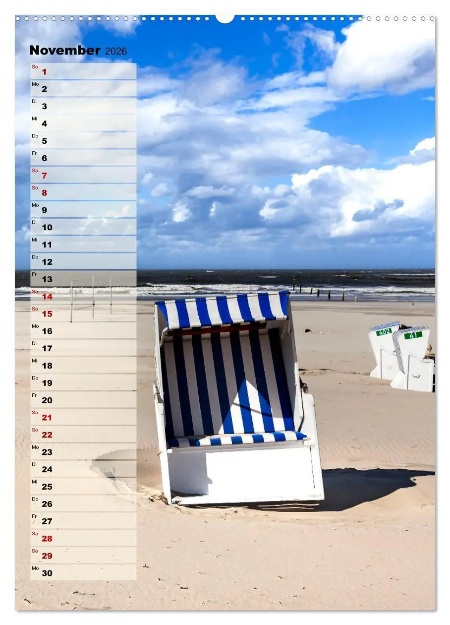 Bild: 9783516407174 | An der See Geburtstagsplaner (Wandkalender 2026 DIN A2 hoch),...