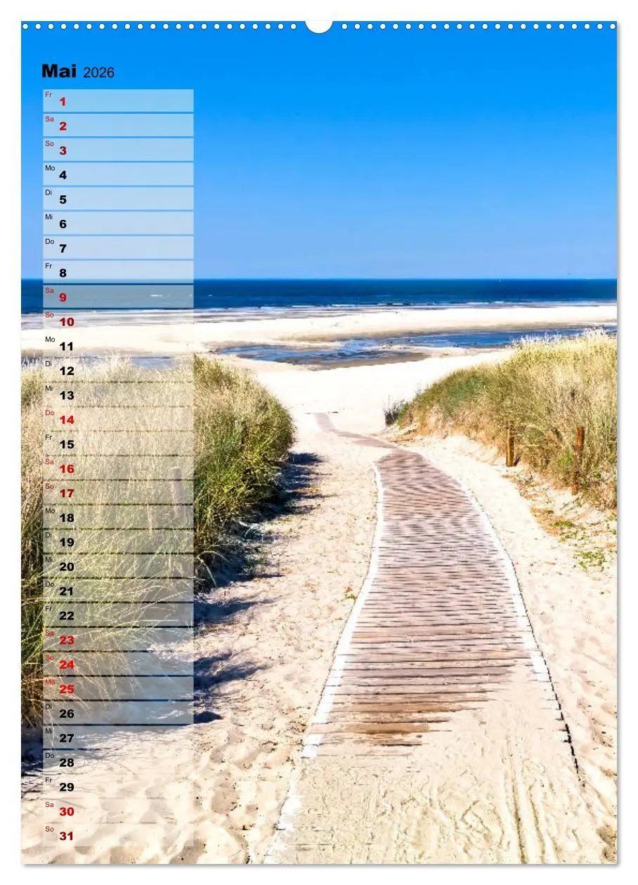 Bild: 9783516407174 | An der See Geburtstagsplaner (Wandkalender 2026 DIN A2 hoch),...