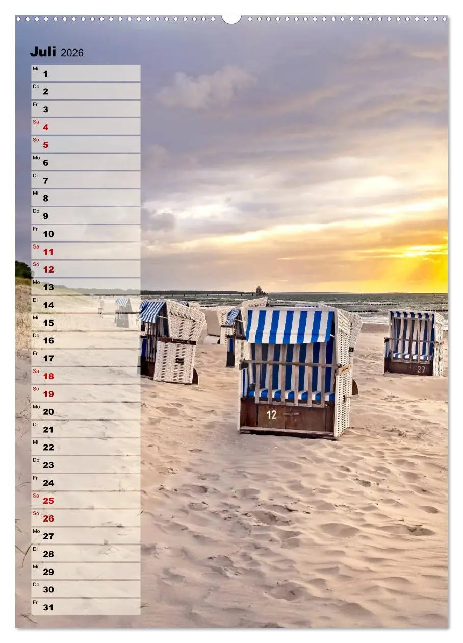 Bild: 9783516407174 | An der See Geburtstagsplaner (Wandkalender 2026 DIN A2 hoch),...