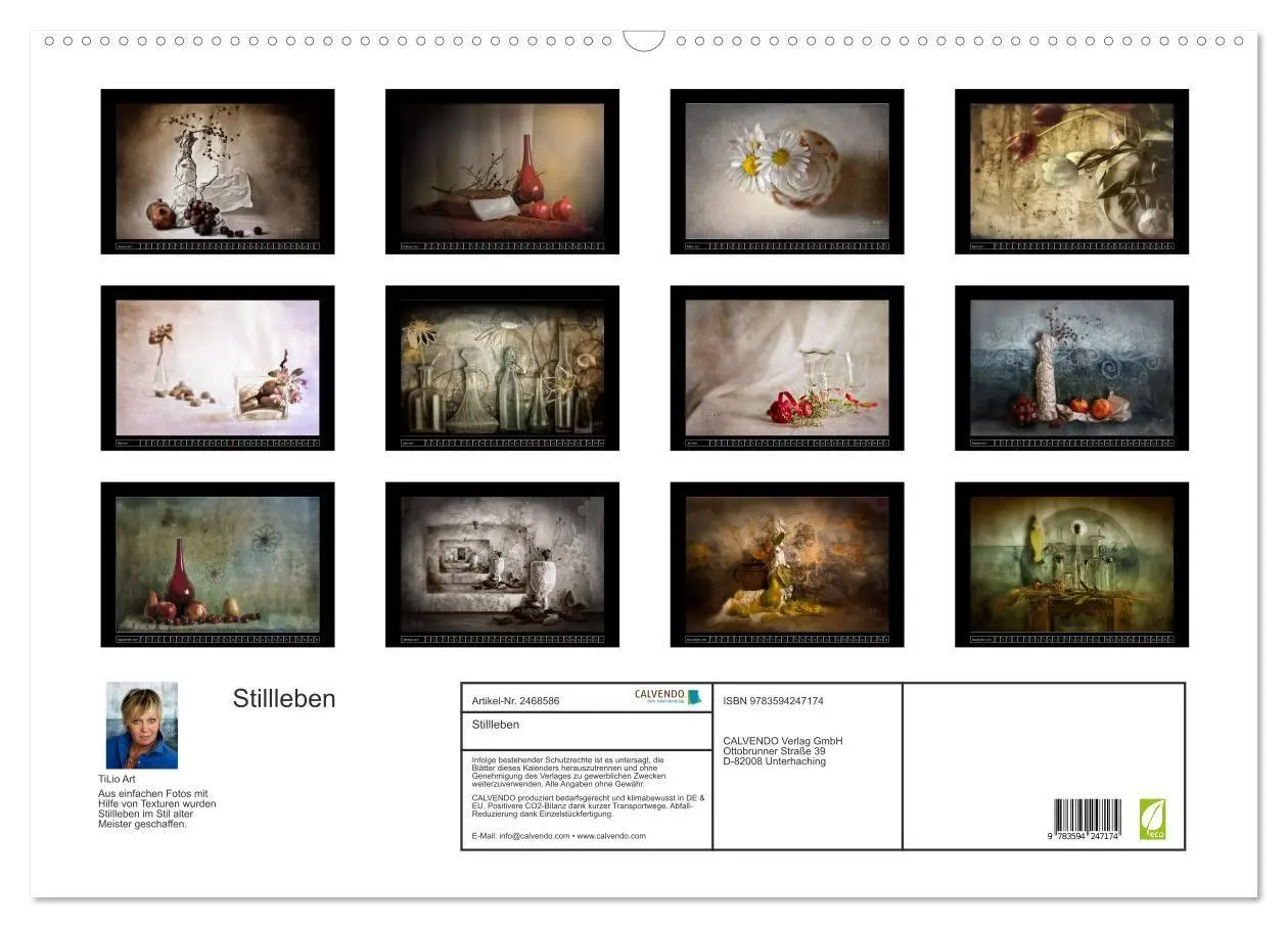 Bild: 9783594247174 | Stillleben (Wandkalender 2027 DIN A2 quer), CALVENDO Monatskalender