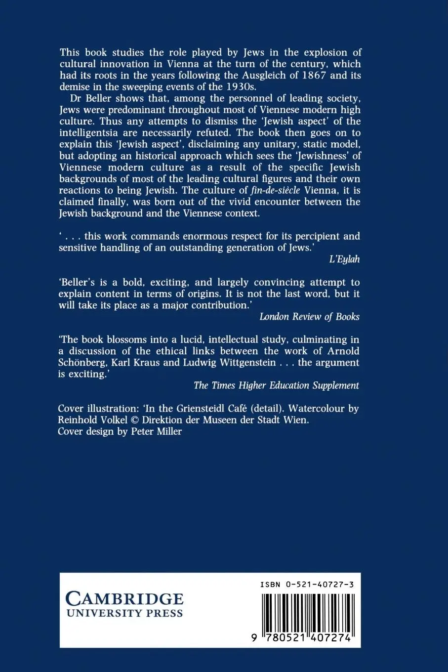 Rückseite: 9780521407274 | Vienna and the Jews 1867-1938 | Steven Beller | Taschenbuch | Englisch