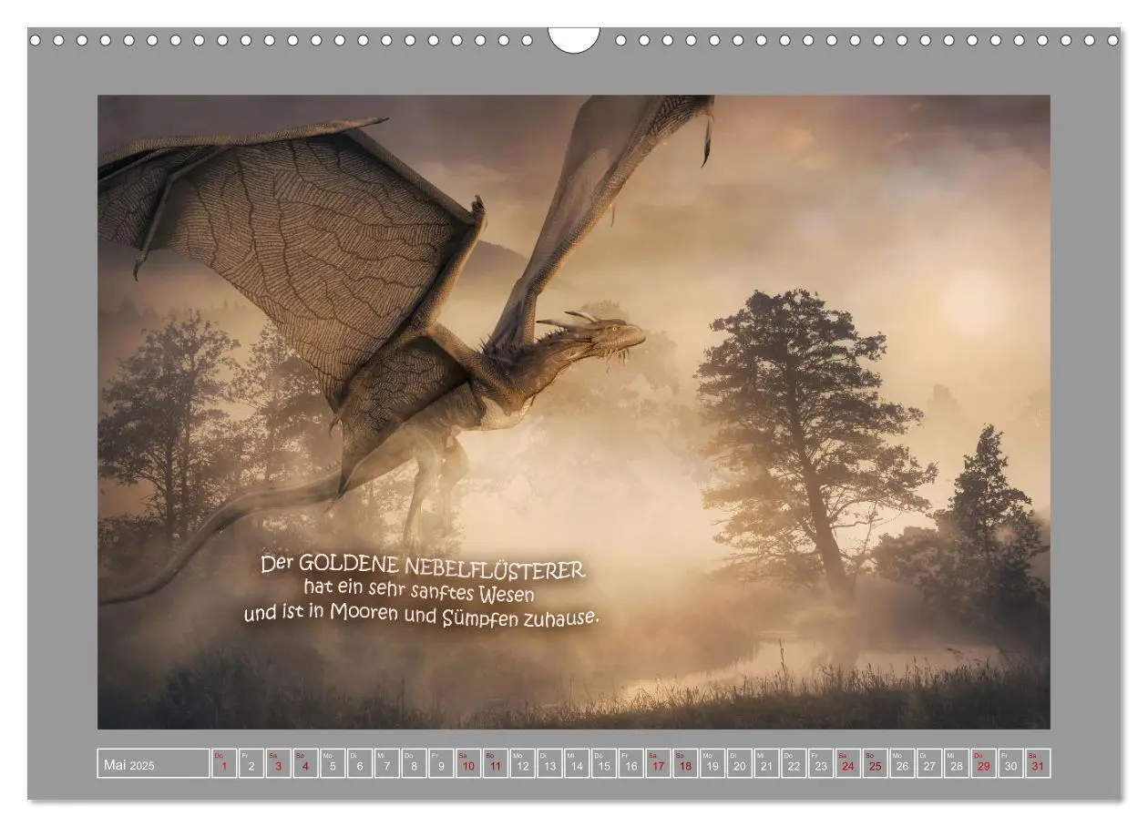 Bild: 9783383987274 | Wo die wilden Drachen wohnen (Wandkalender 2025 DIN A3 quer),...