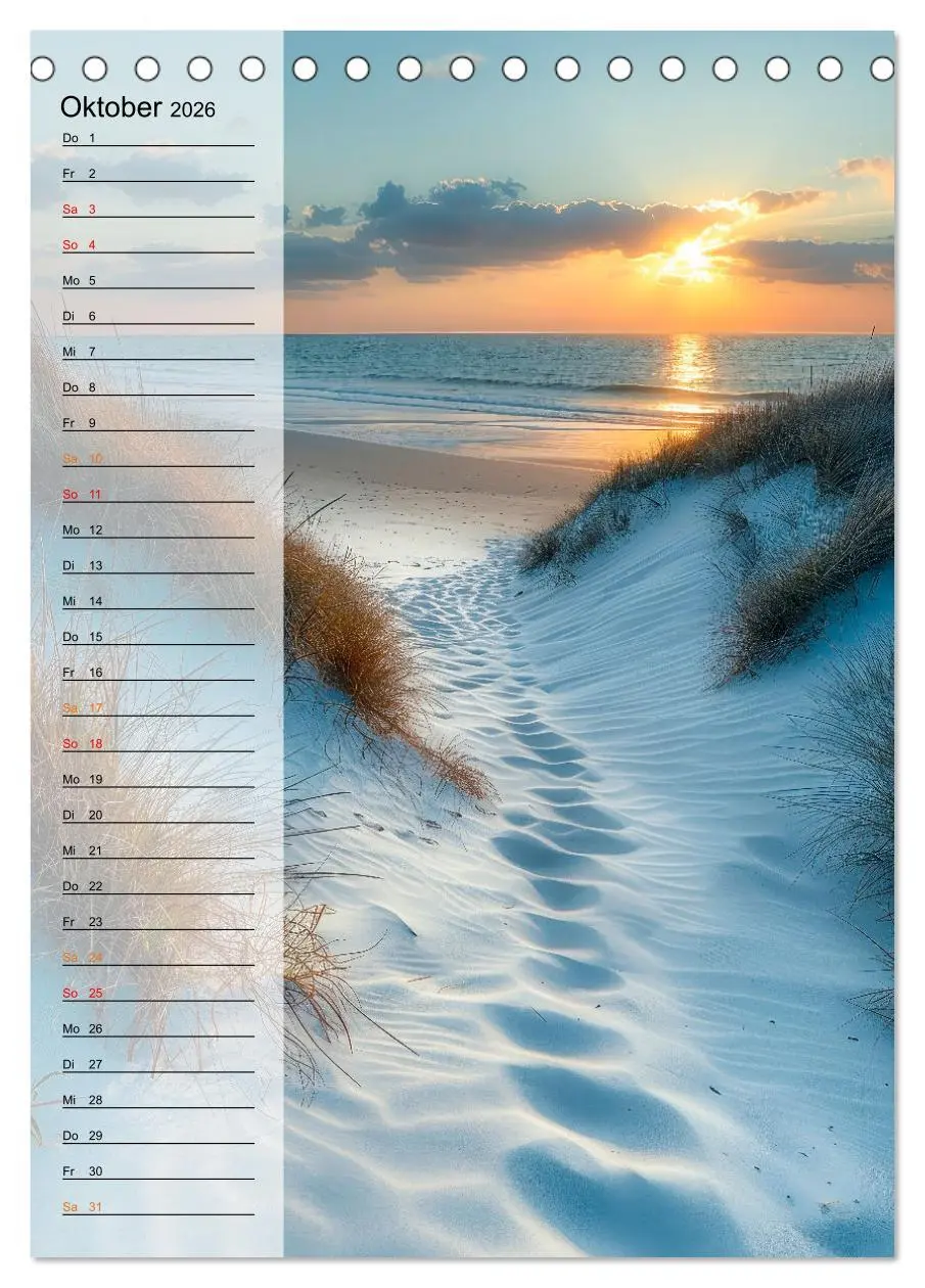 Bild: 9783516257274 | Maritim, Deutschlands Küsten (Tischkalender 2026 DIN A5 hoch),...
