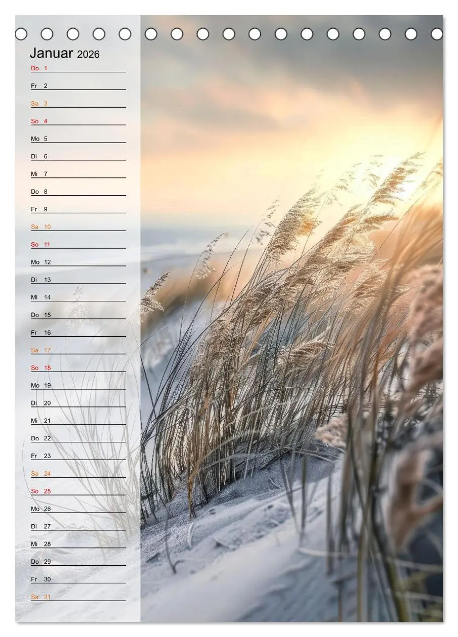 Bild: 9783516257274 | Maritim, Deutschlands Küsten (Tischkalender 2026 DIN A5 hoch),...