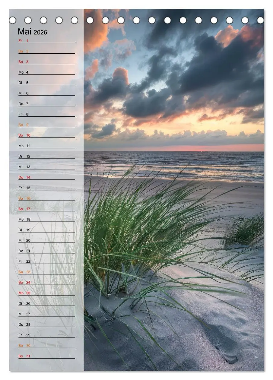 Bild: 9783516257274 | Maritim, Deutschlands Küsten (Tischkalender 2026 DIN A5 hoch),...