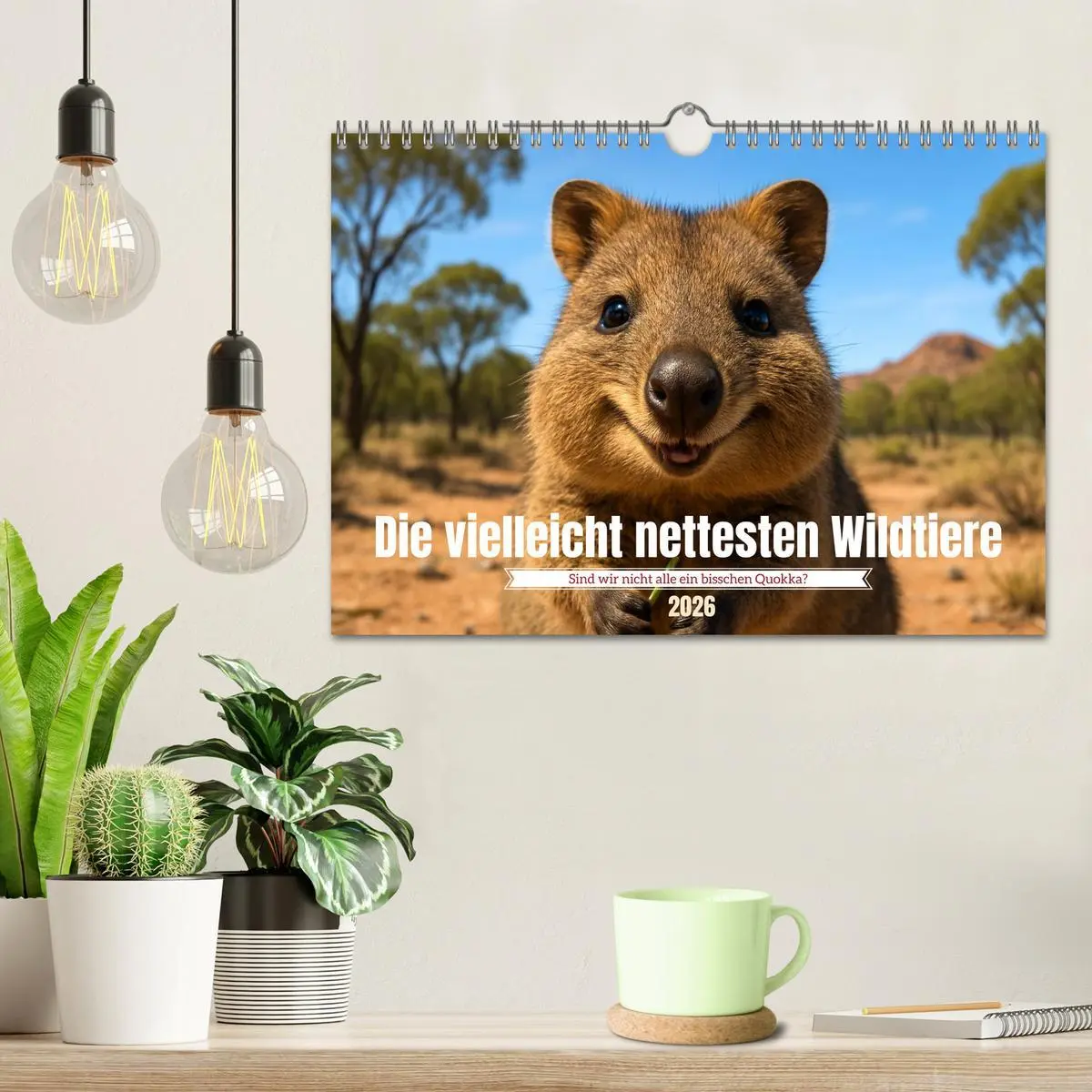 Bild: 9783516637274 | Die vielleicht nettesten Wildtiere (Wandkalender 2026 DIN A4 quer),...
