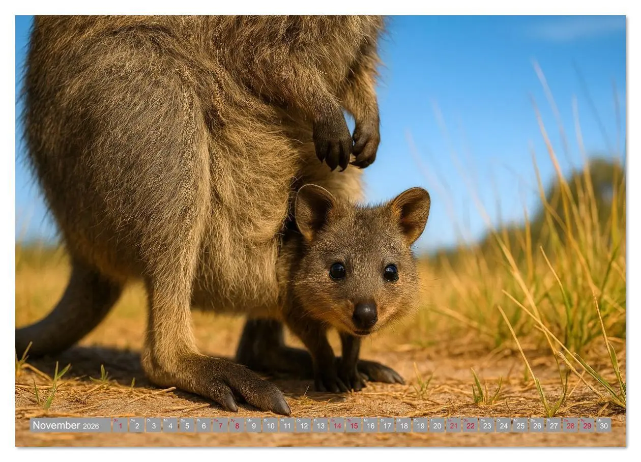 Bild: 9783516637274 | Die vielleicht nettesten Wildtiere (Wandkalender 2026 DIN A4 quer),...