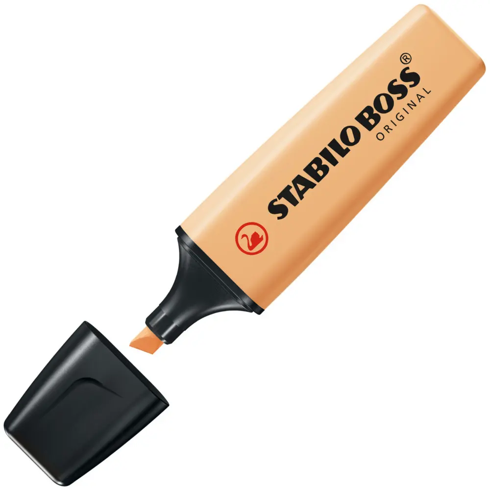 Bild: 4006381567374 | Textmarker - STABILO BOSS ORIGINAL Pastel - 4er Pack - sanftes...