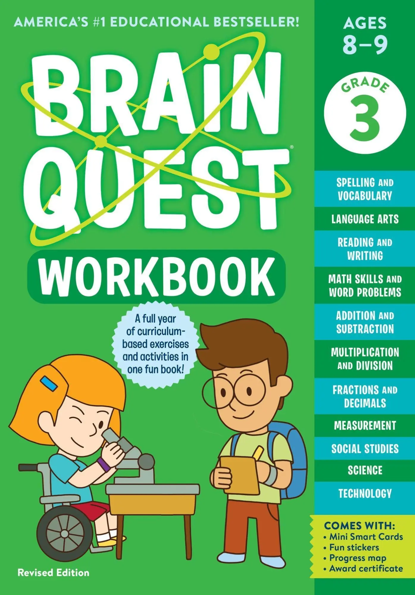 Cover: 9781523517374 | Brain Quest Workbook: 3rd Grade Revised Edition | Workman Publishing