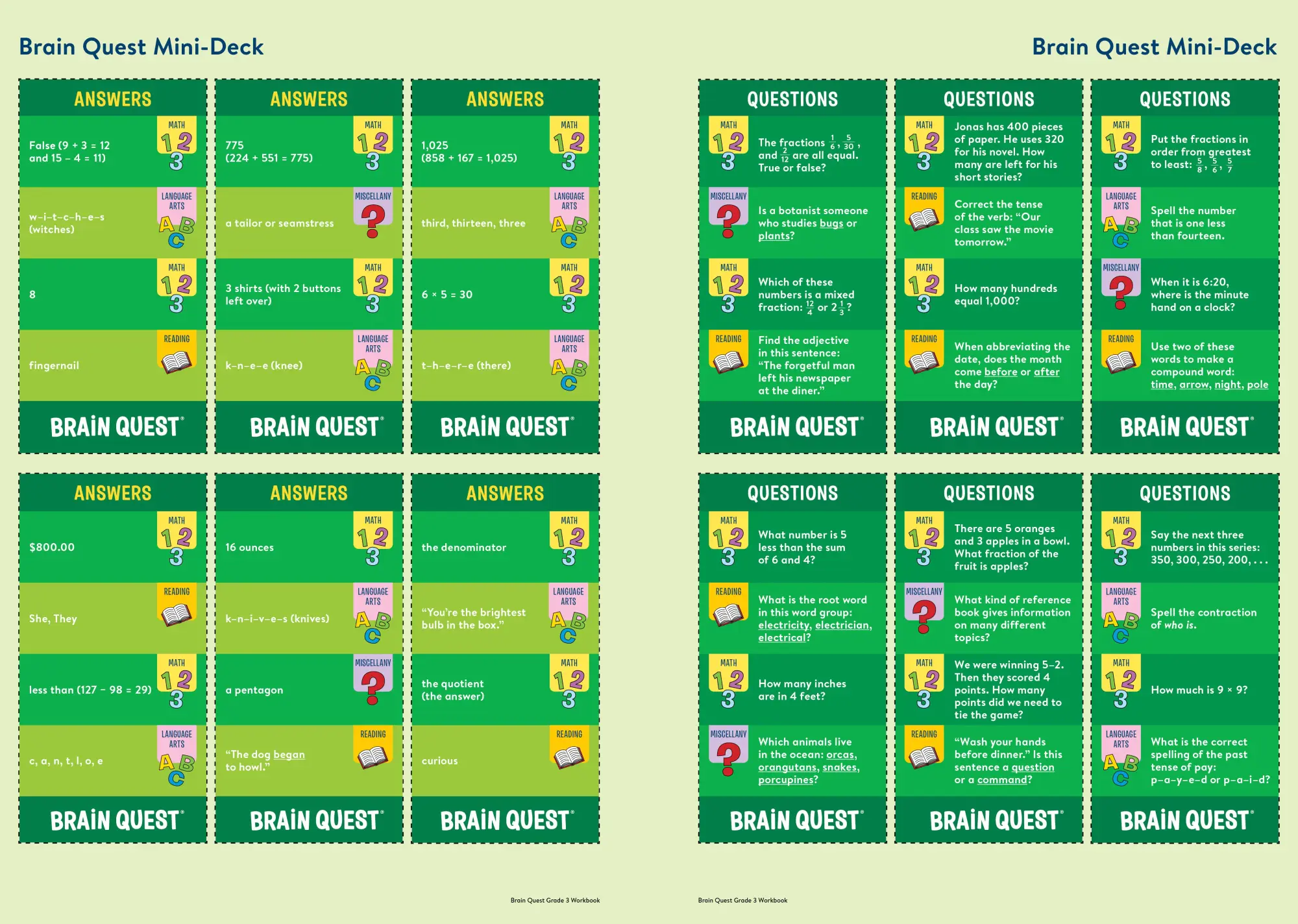 Bild: 9781523517374 | Brain Quest Workbook: 3rd Grade Revised Edition | Workman Publishing