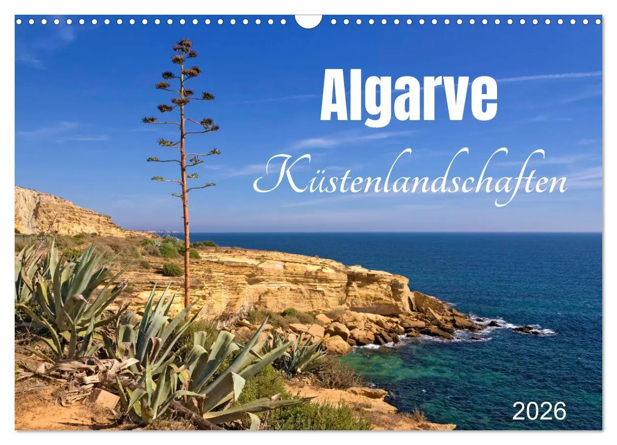 Cover: 9783457607374 | Algarve - Küstenlandschaften (Wandkalender 2026 DIN A3 quer),...