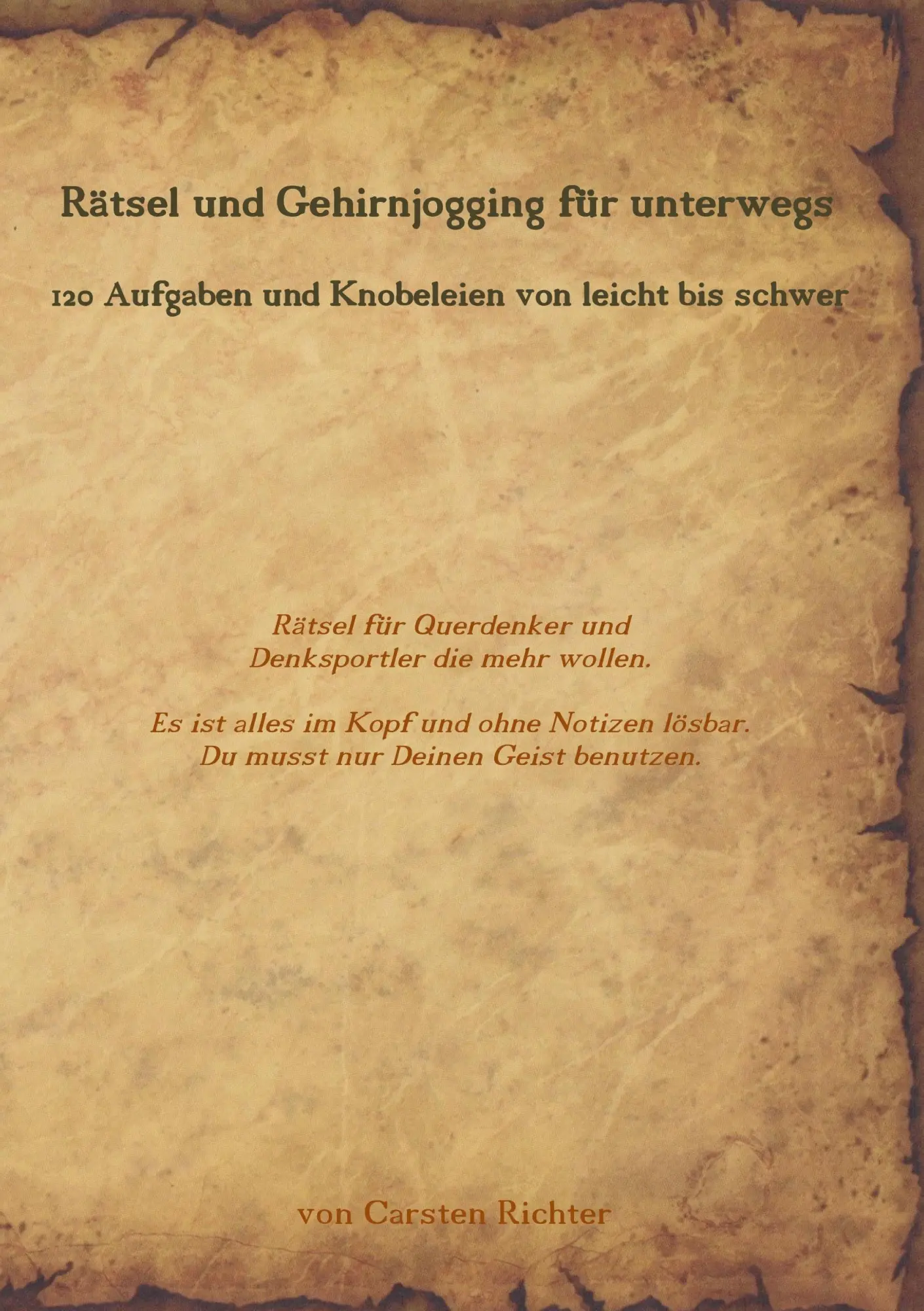 Cover: 9783746097374 | Rätsel und Gehirnjogging für unterwegs | Carsten Richter | Taschenbuch
