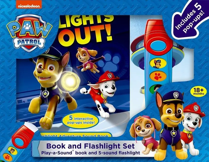 Cover: 9781503707474 | Nickelodeon Paw Patrol: Lights Out! Book and 5-Sound Flashlight Set...