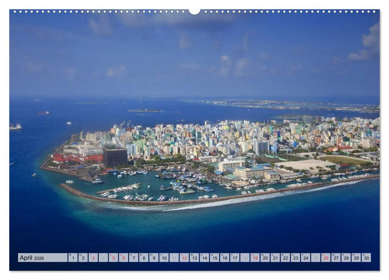 Bild: 9783516227574 | MALEDIVEN (Wandkalender 2026 DIN A2 quer), CALVENDO Monatskalender