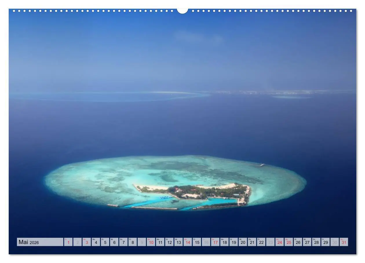 Bild: 9783516227574 | MALEDIVEN (Wandkalender 2026 DIN A2 quer), CALVENDO Monatskalender