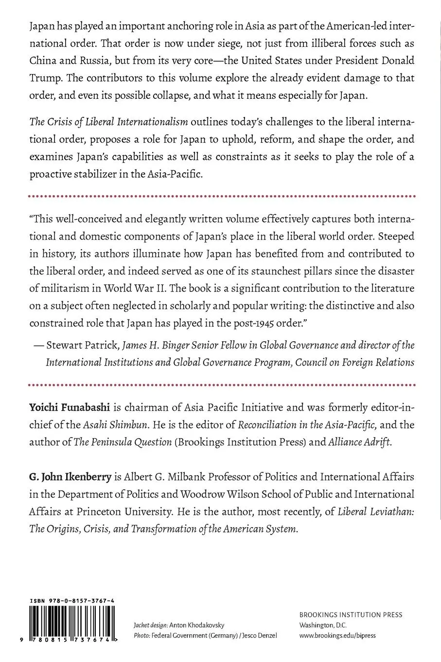 Rückseite: 9780815737674 | The Crisis of Liberal Internationalism | Japan and the World Order