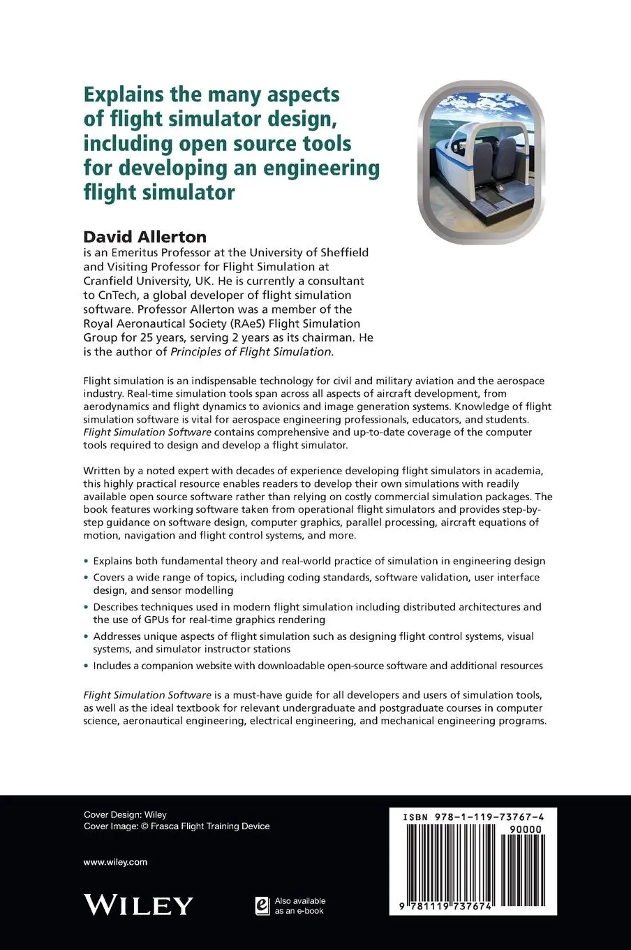 Rückseite: 9781119737674 | Flight Simulation Software | Design, Development and Testing | Buch