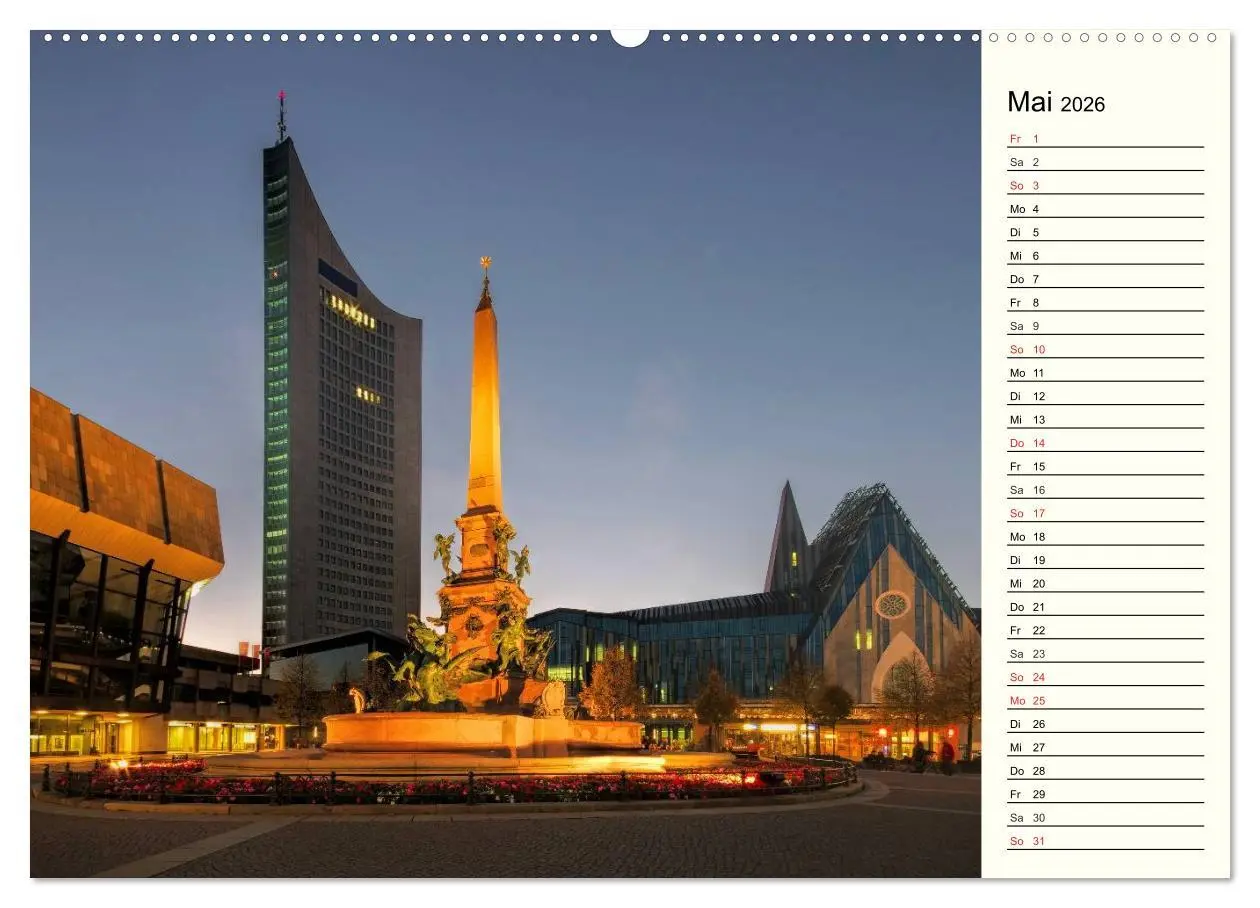 Bild: 9783457987674 | Reise durch Leipzig (Wandkalender 2026 DIN A2 quer), CALVENDO...