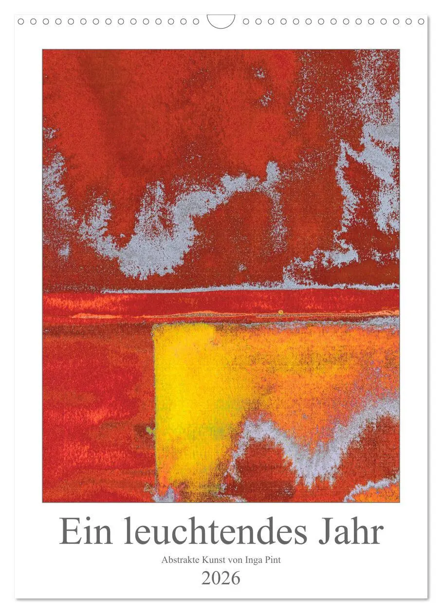 Cover: 9783516387674 | Ein leuchtendes Jahr: Abstrakte Kunst von Inga Pint (Wandkalender...