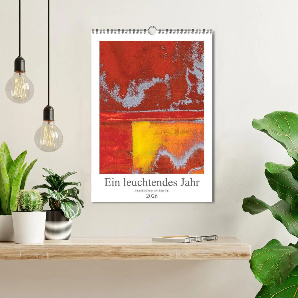 Bild: 9783516387674 | Ein leuchtendes Jahr: Abstrakte Kunst von Inga Pint (Wandkalender...