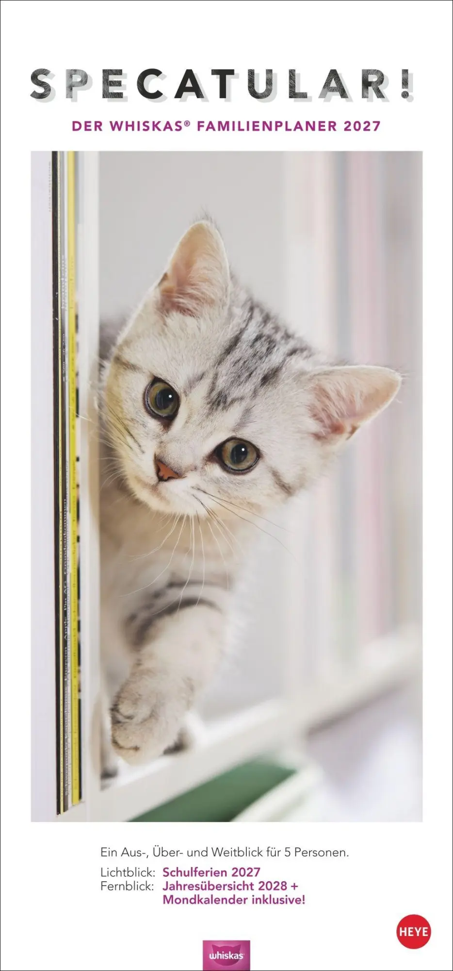 Cover: 9783756417674 | Whiskas Familienplaner 2027 | Kalender | Familienplaner Athesia | 2027