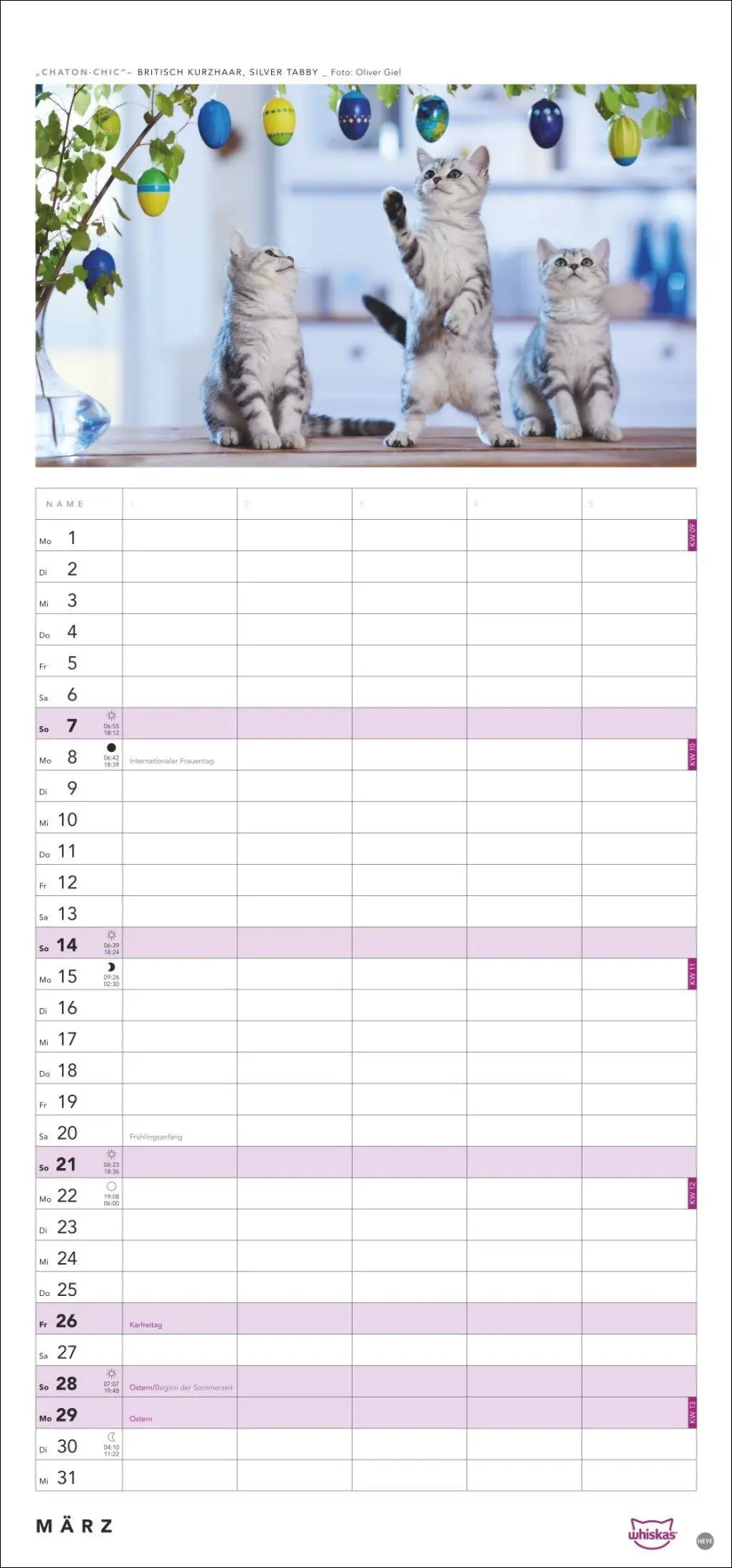 Bild: 9783756417674 | Whiskas Familienplaner 2027 | Kalender | Familienplaner Athesia | 2027