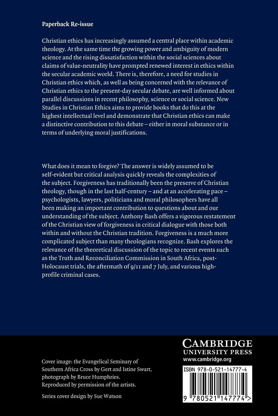 Rückseite: 9780521147774 | Forgiveness and Christian Ethics | Anthony Bash | Taschenbuch | 2010