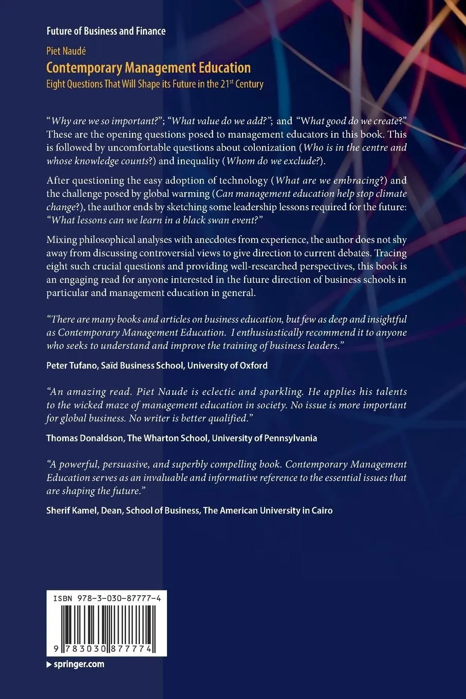 Rückseite: 9783030877774 | Contemporary Management Education | Piet Naudé | Taschenbuch | xxiii