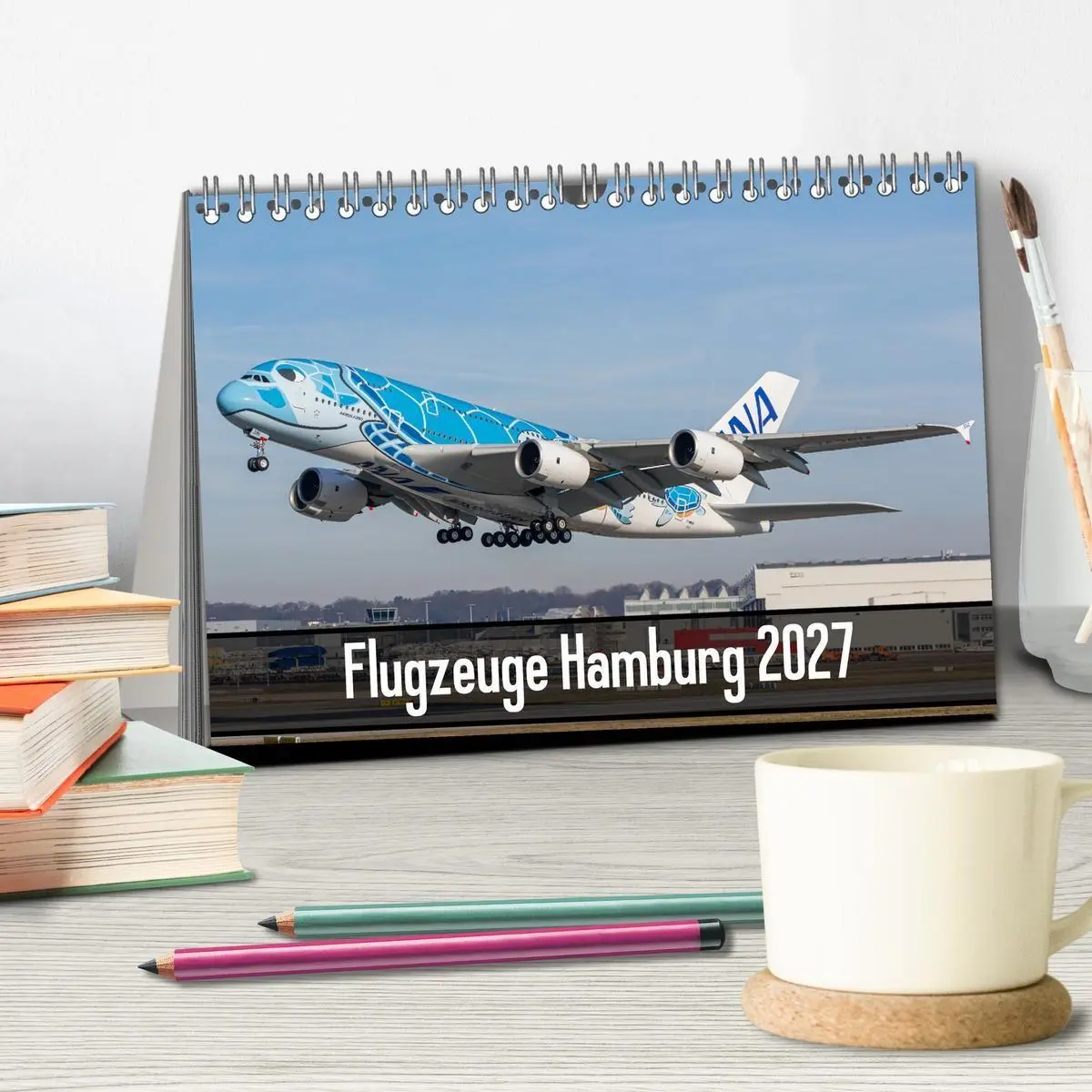 Bild: 9783569537774 | Flugzeuge Hamburg 2027 (Tischkalender 2027 DIN A5 quer), CALVENDO...