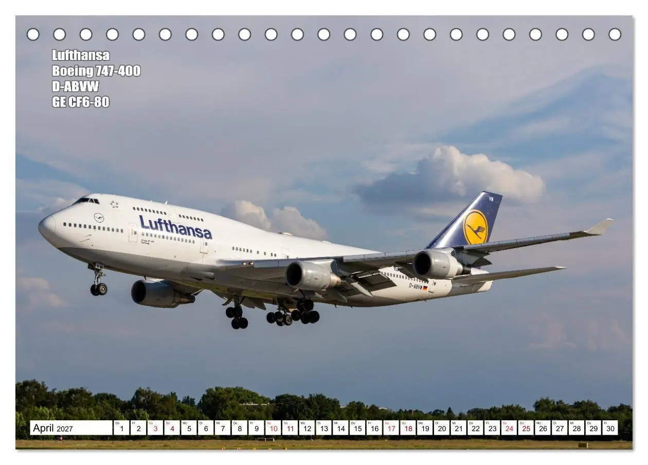 Bild: 9783569537774 | Flugzeuge Hamburg 2027 (Tischkalender 2027 DIN A5 quer), CALVENDO...