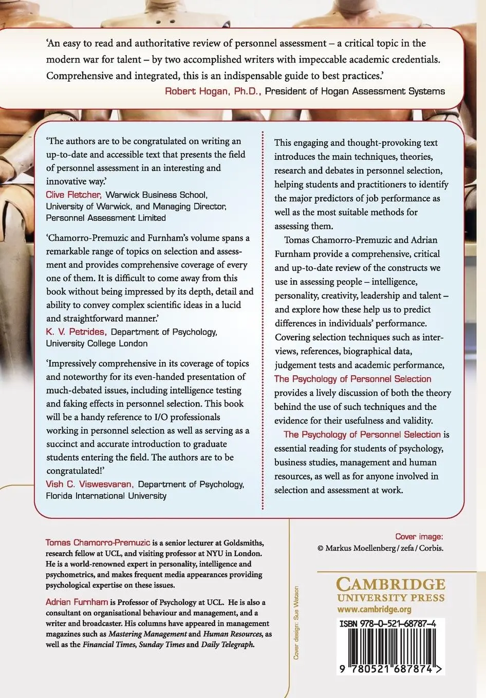 Rückseite: 9780521687874 | The Psychology of Personnel Selection | Chamorro-Premuzic (u. a.)