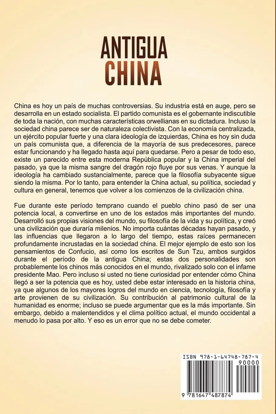 Rückseite: 9781647487874 | Antigua China | Captivating History | Taschenbuch | Spanisch | 2020