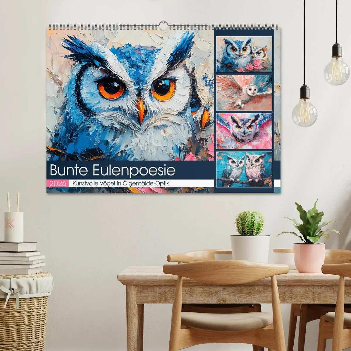 Bild: 9783457347874 | Bunte Eulenpoesie. Kunstvolle Vögel in Ölgemälde-Optik...