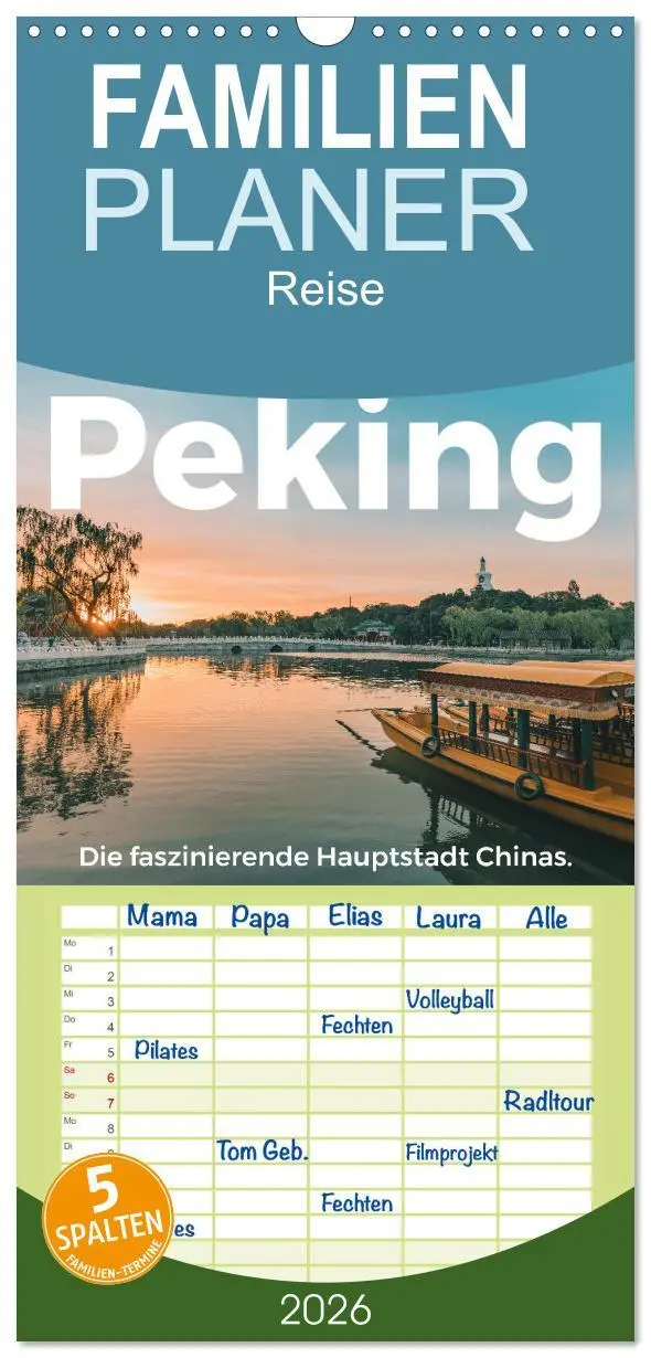 Cover: 9783516507874 | Familienplaner 2026 - Peking - Die faszinierende Hauptstadt Chinas....