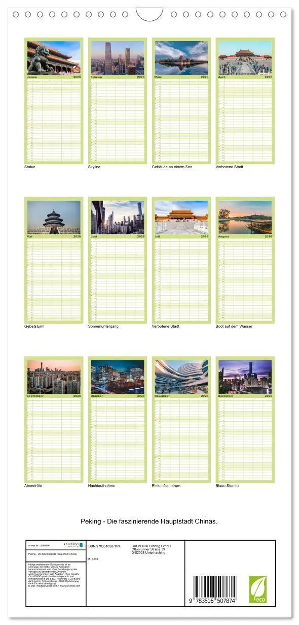 Bild: 9783516507874 | Familienplaner 2026 - Peking - Die faszinierende Hauptstadt Chinas....