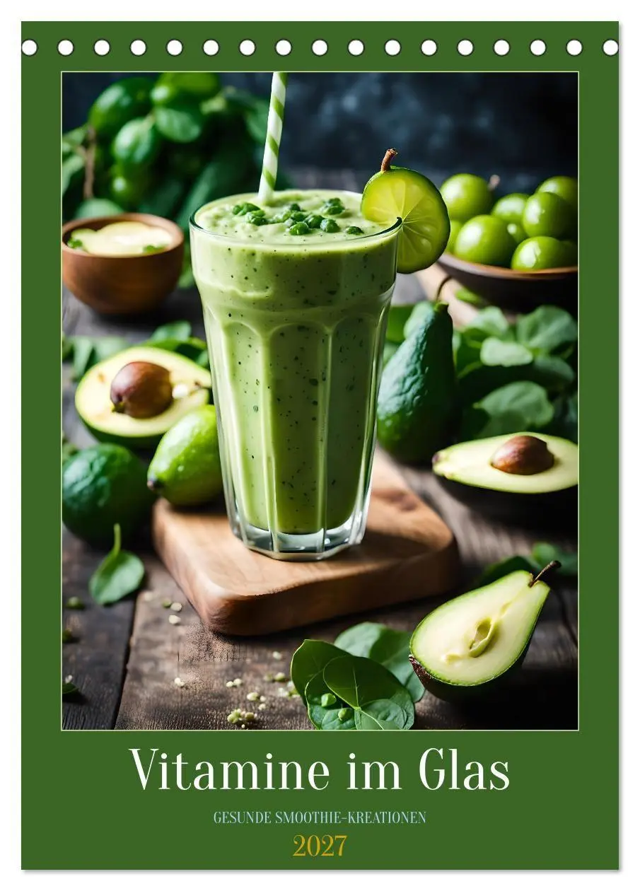 Cover: 9783569077874 | Vitamine im Glas - Gesunde Smoothie Kreationen (Tischkalender 2027...