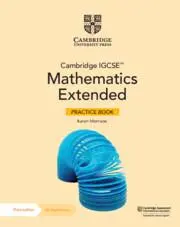 Cover: 9781009297974 | Cambridge Igcse(tm) Mathematics Extended Practice Book with Digital...