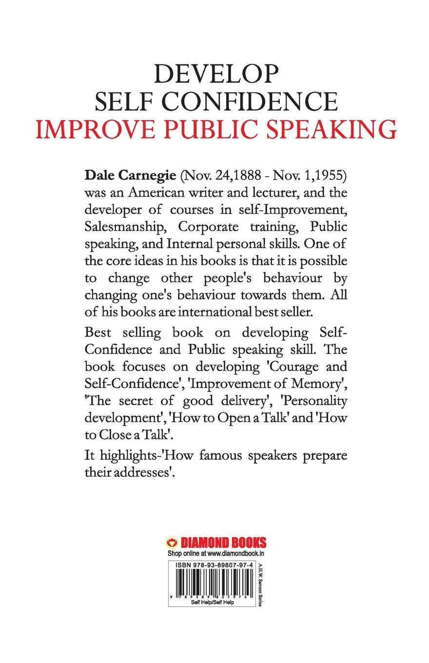 Rückseite: 9789389807974 | Develop Self-Confidence, Improve Public Speaking | Dale Carnegie