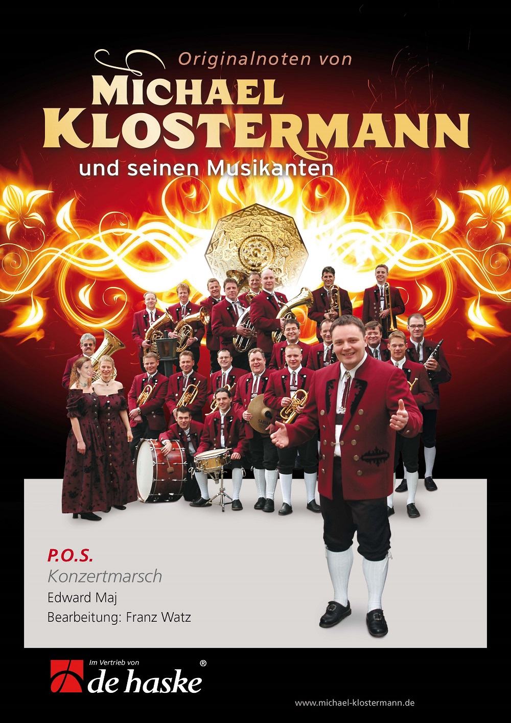 Cover: 9790035027974 | P.O.S. | Konzertmarsch | Edward Maj | Partitur + Stimmen