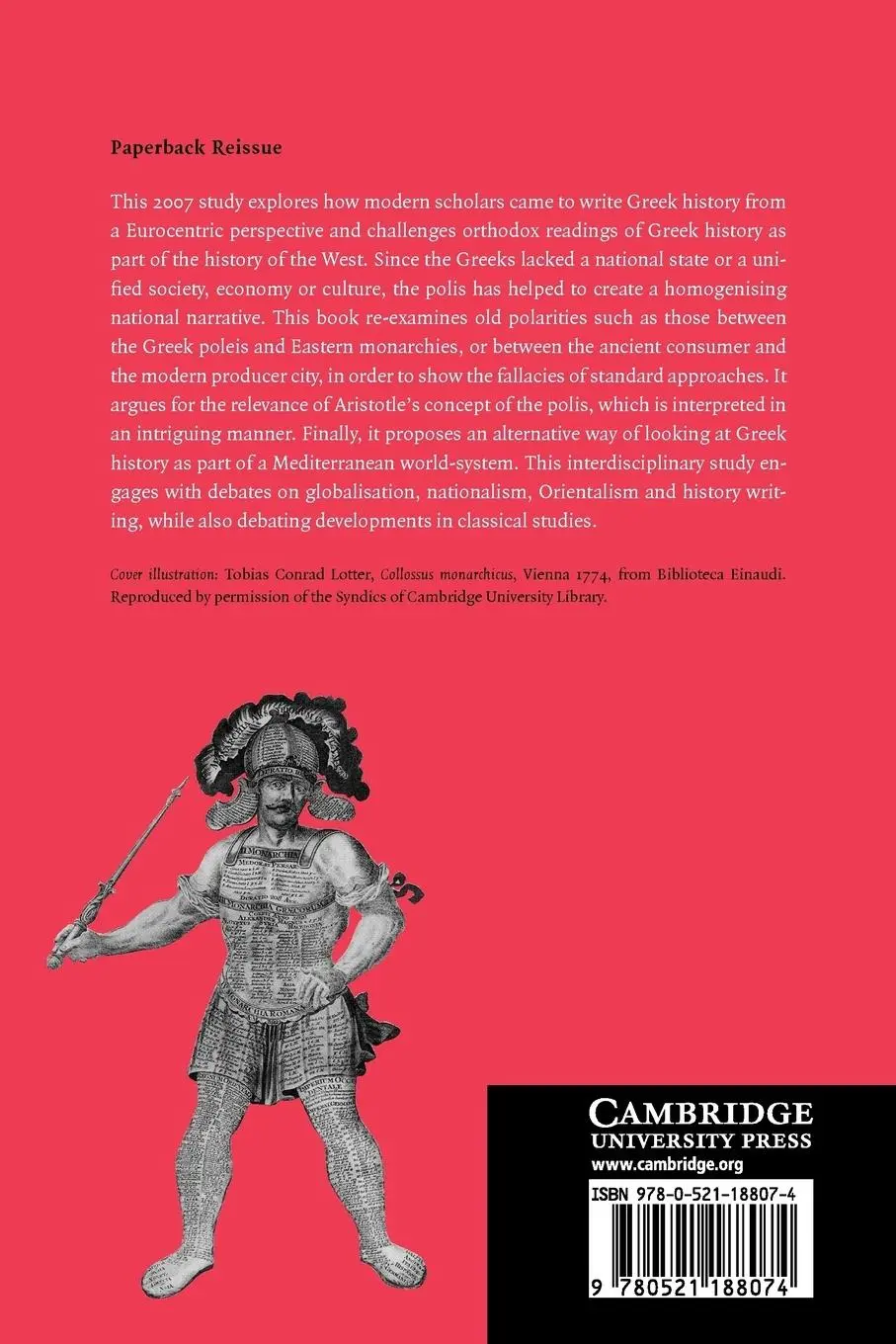 Rückseite: 9780521188074 | Unthinking the Greek Polis | Ancient Greek History Beyond Eurocentrism