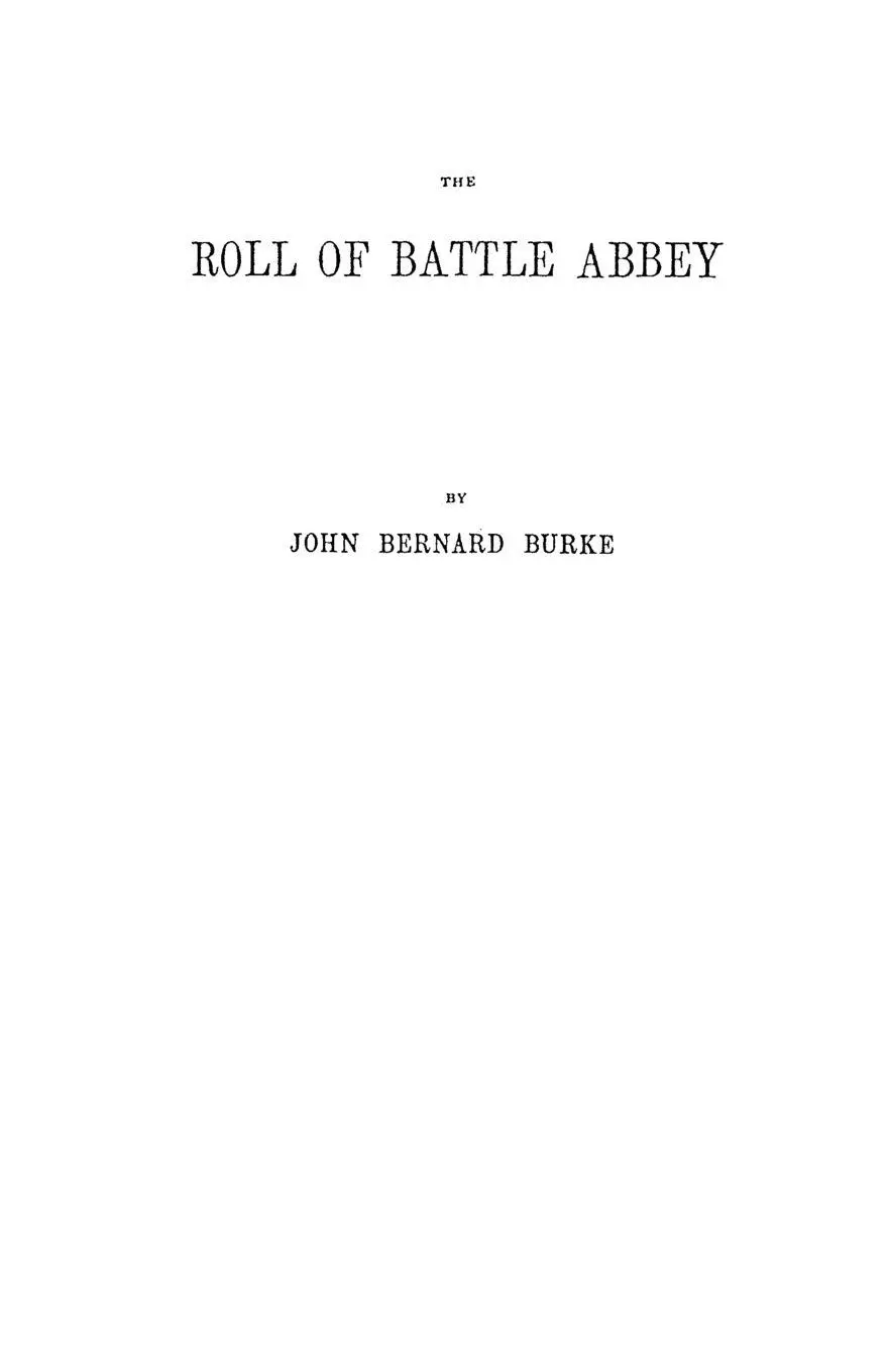Cover: 9780806308074 | Roll of Battle Abbey | John Bernard Burke | Taschenbuch | Englisch