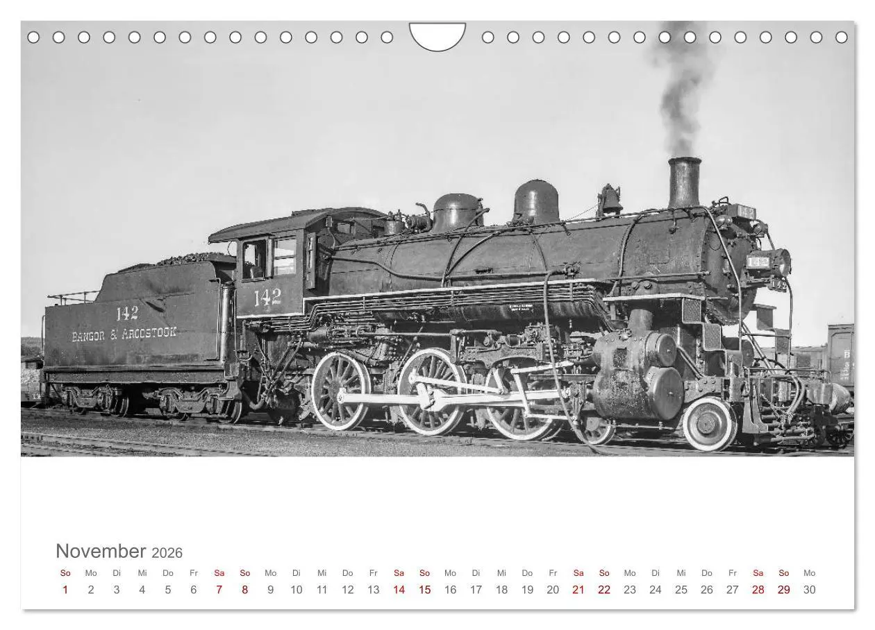 Bild: 9783457848074 | US-Dampflokomotiven (Wandkalender 2026 DIN A4 quer), CALVENDO...