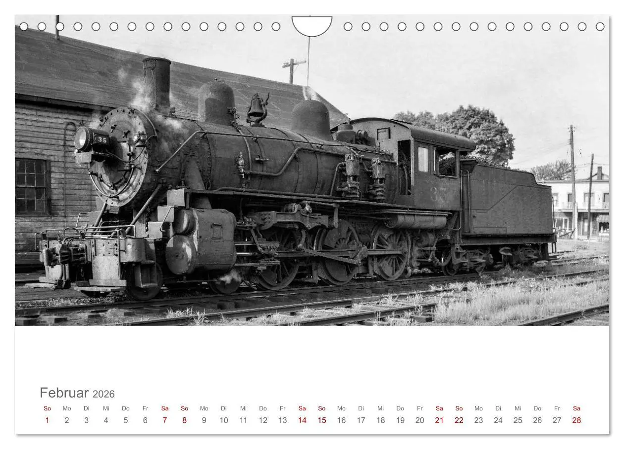 Bild: 9783457848074 | US-Dampflokomotiven (Wandkalender 2026 DIN A4 quer), CALVENDO...