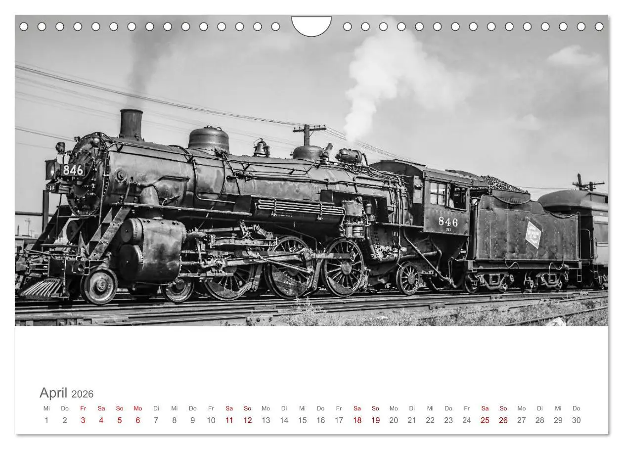Bild: 9783457848074 | US-Dampflokomotiven (Wandkalender 2026 DIN A4 quer), CALVENDO...