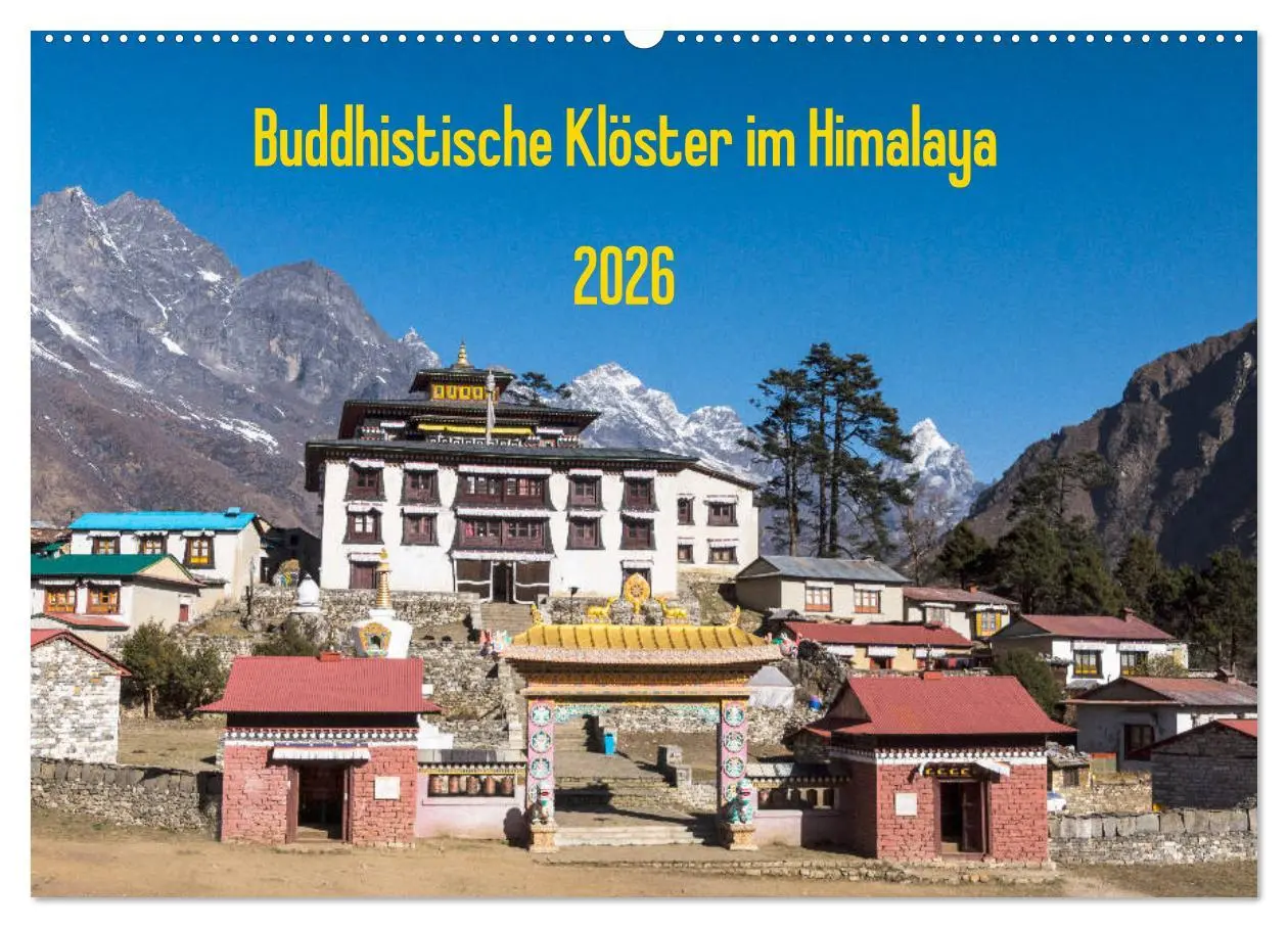 Cover: 9783457918074 | Buddhistische Klöster im Himalaya (Wandkalender 2026 DIN A2 quer),...